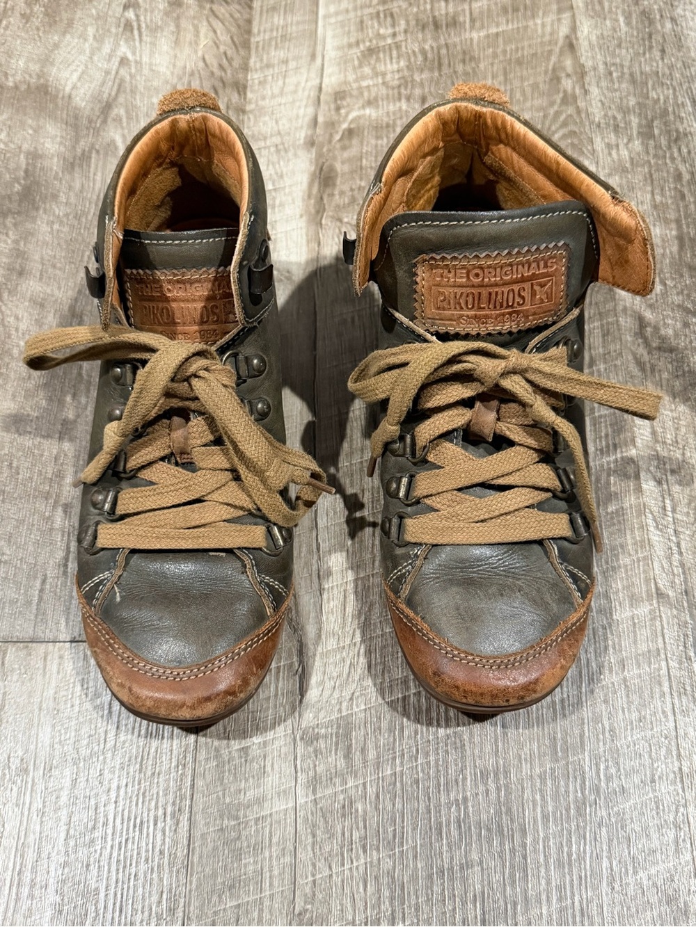 Pikolinos Lisboa Ankle Boots Olive Leather EU 35